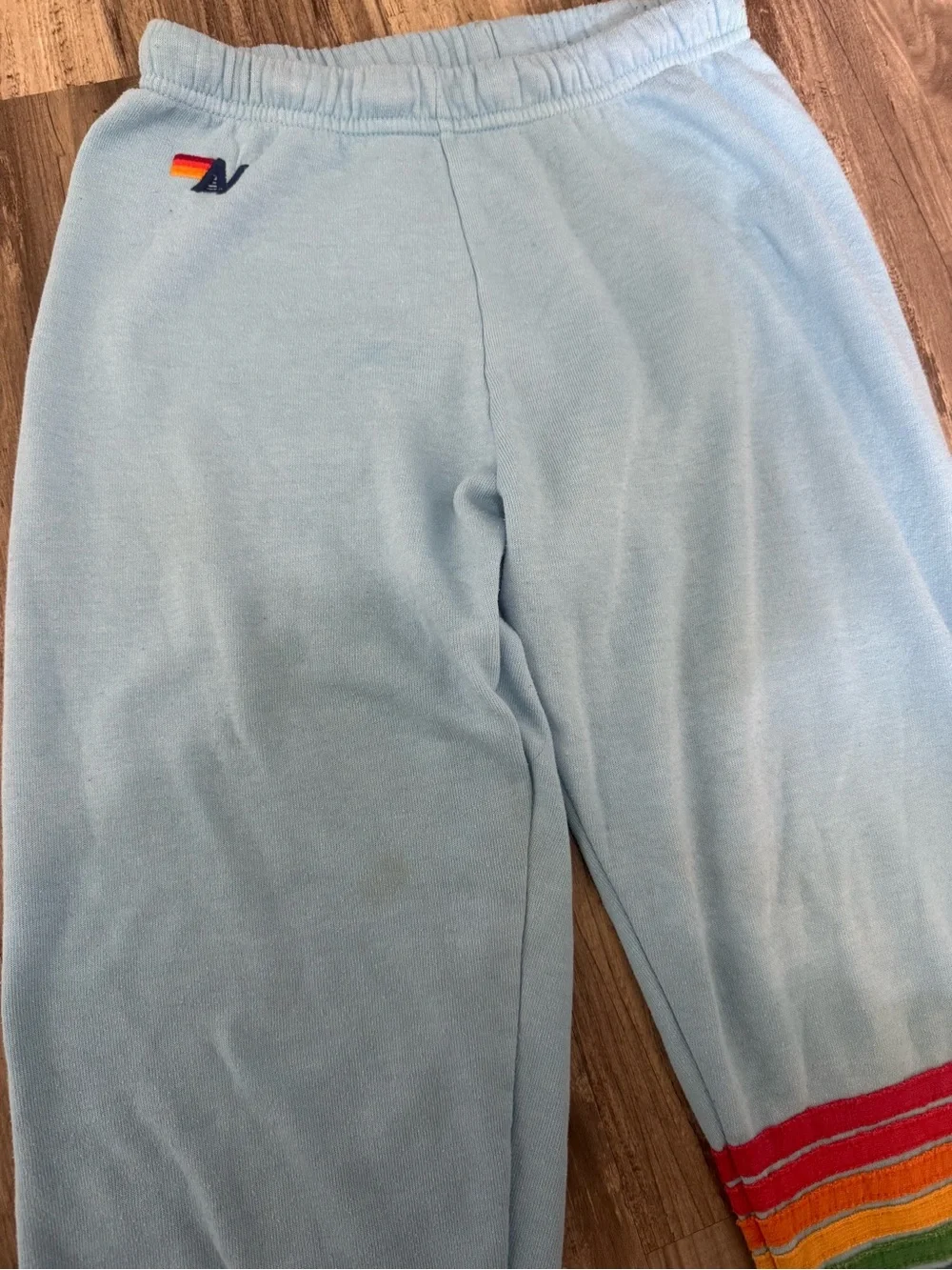 Aviator Nation 6 Stripe Blue Joggers Size Small - Picture 4 of 4